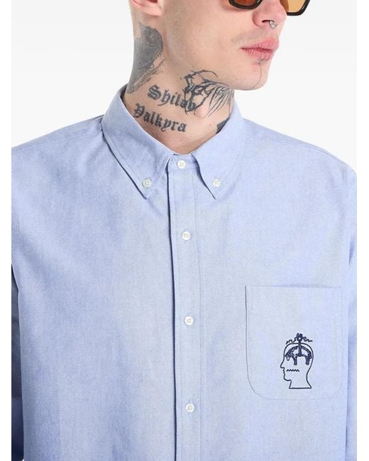 Brain Dead Blue Bbc Selvedge Shirt for men