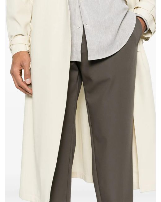 Emporio Armani Gray Tapered Trousers for men
