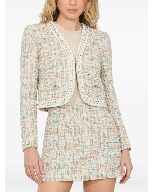 Alice + Olivia White Peyton Jacket