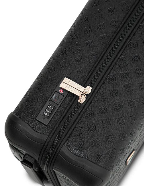 Guess Black Valise À Logo Embossé