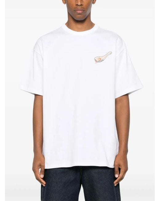Converse White T-Shirt Mit Grafischem Print