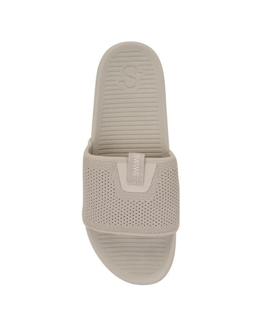 Swims White Mesh-Knit Logo-Tape Sandals for men