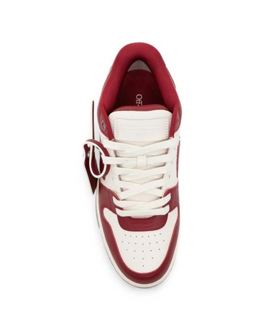 Off-White c/o Virgil Abloh Red Out Of Office Sneakers for men