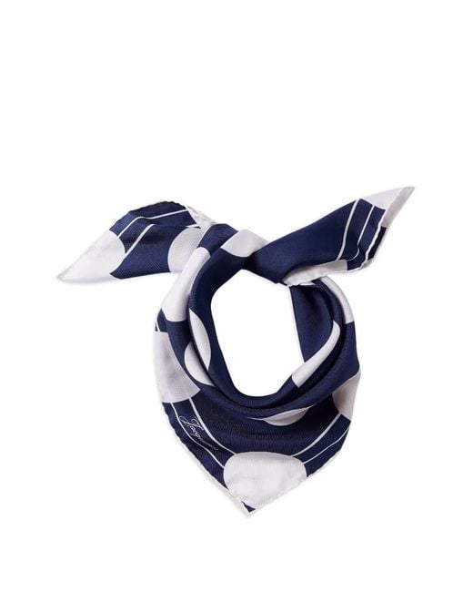 Jacquemus Blue Polka-Dot Scarf