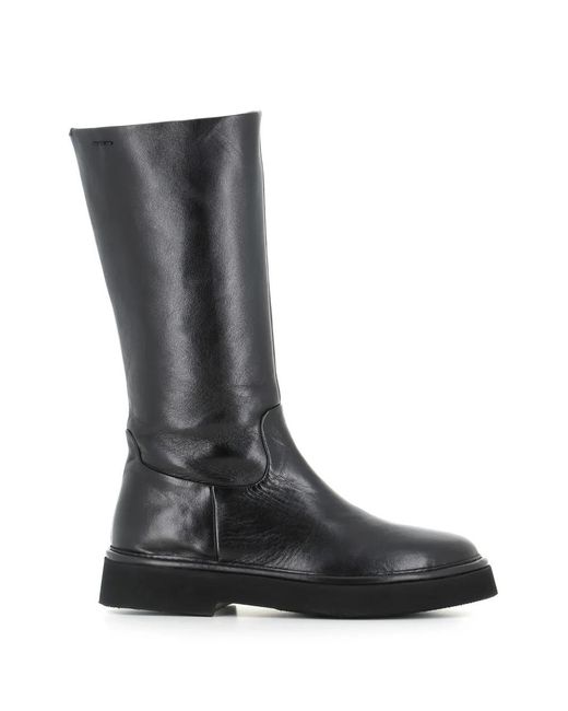 Alexander Hotto Black Zip-Fastening Boots