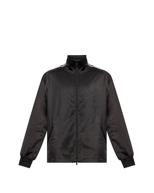 Y-3 Black Satin Gradient 3-Stripes Track Top