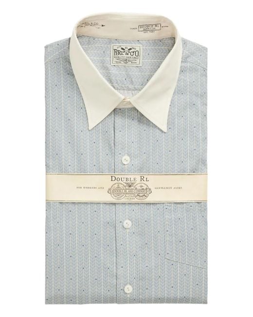 メンズ RRL コットン シャツ Gray