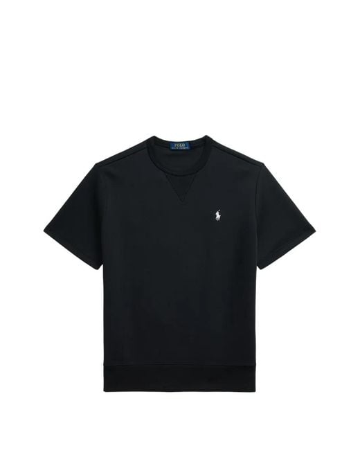 Polo Ralph Lauren Black Crew-Neck Knitted T-Shirt for men