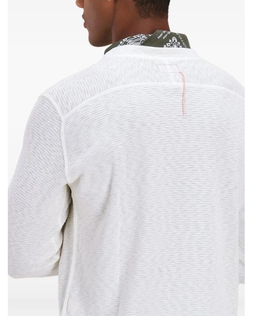 Fortela White Crew-Neck Sweater for men