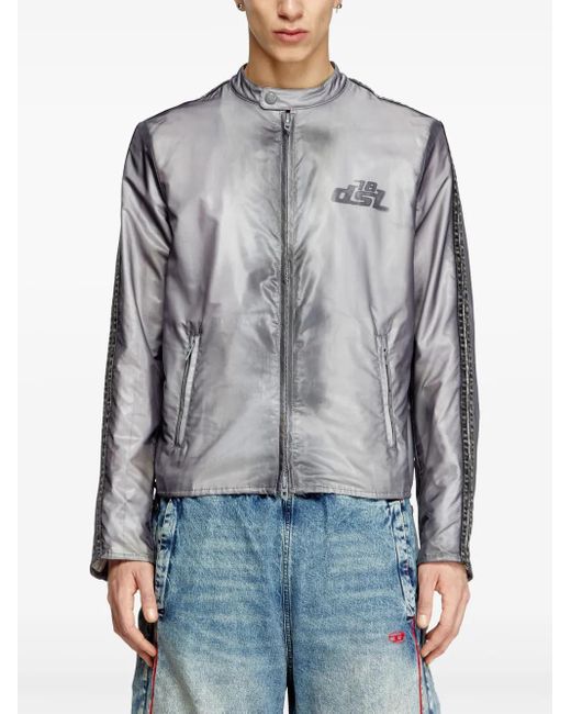 DIESEL Gray J-Pop Bomber Jacket for men