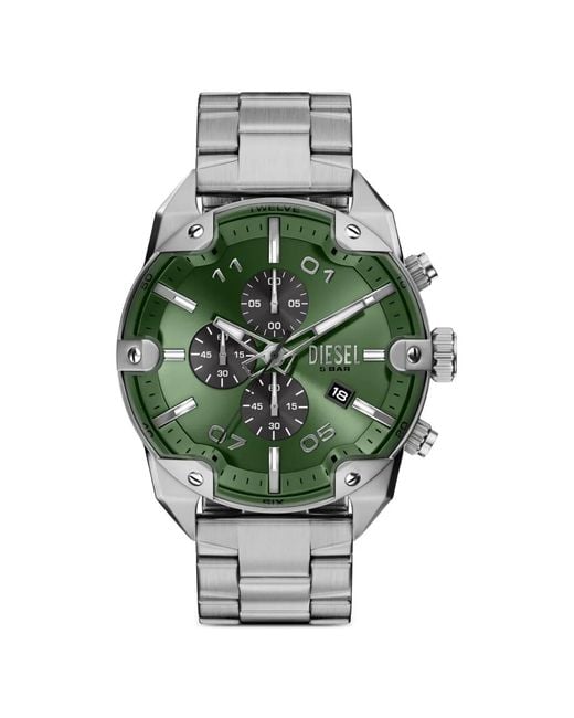 DIESEL Gray Spiked Chronograph 49Mm Watch for men