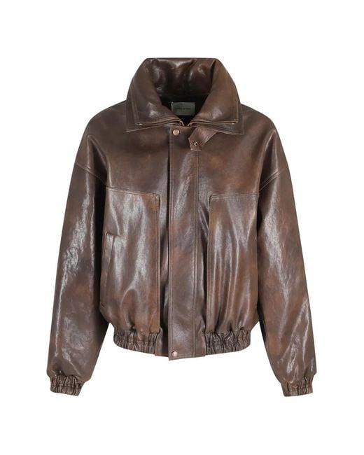 Magda Butrym Brown Button-Fastening Jacket