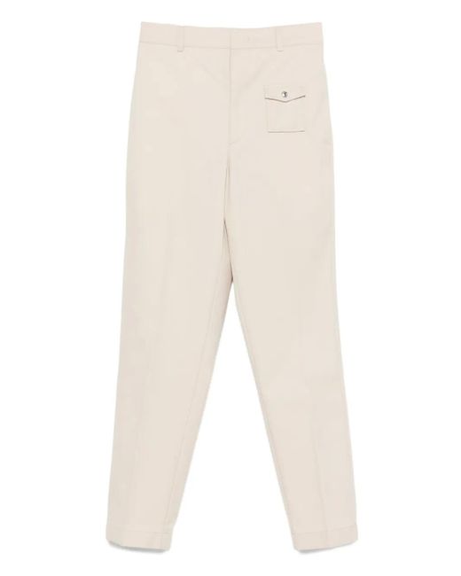 Moncler White Patch-Pocket Trousers for men