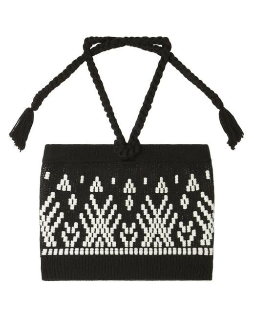 Alanui Black Jungle Beat Top