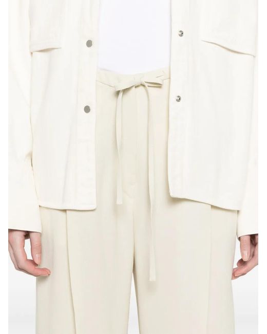 Christian Wijnants White Pamir Straight-Leg Trousers