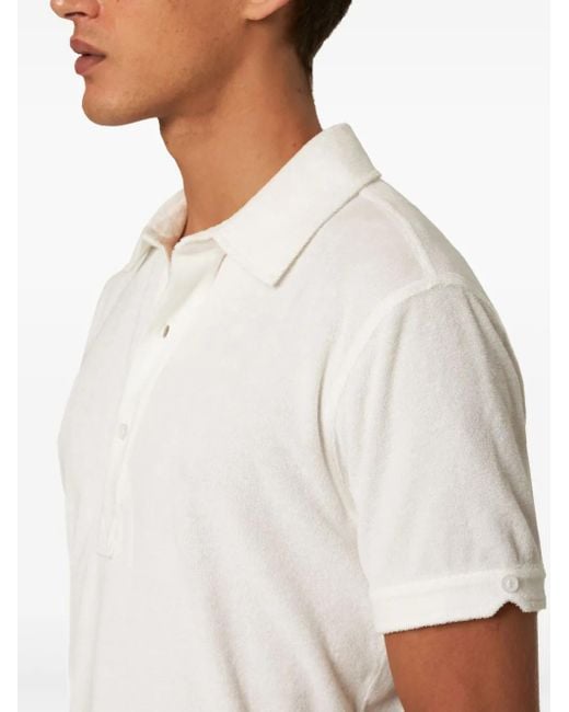 Orlebar Brown White Sebastian Polo Shirt for men