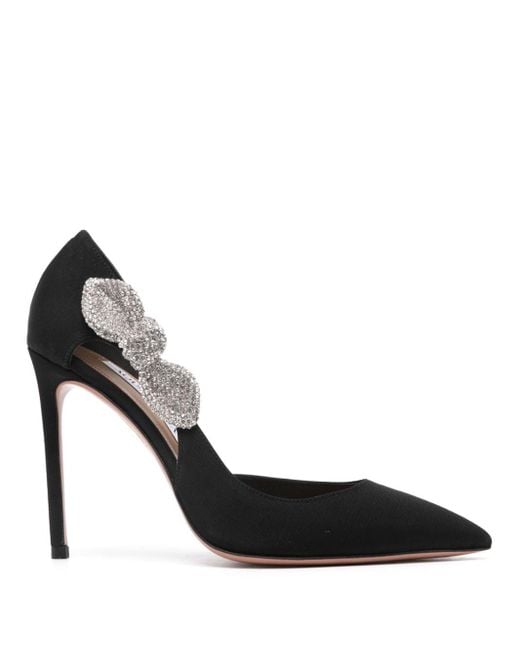 Aquazzura Black Very Bow Tie 50Mm Pumps