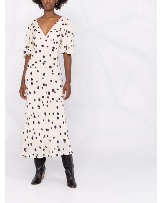 Ba&sh Multicolor Delize Polka-dot Print Dress