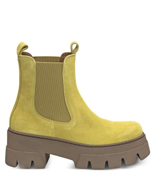 Ennequadro Green 60Mm Suede Chelsea Boots