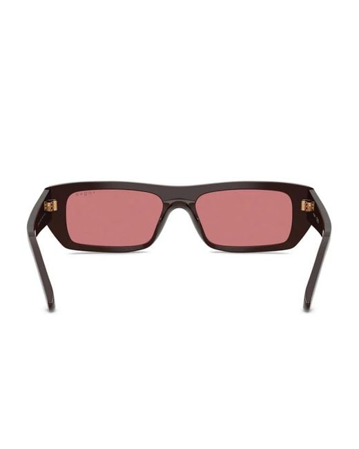 Vogue Eyewear Pink Rectangle-Frame Sunglasses