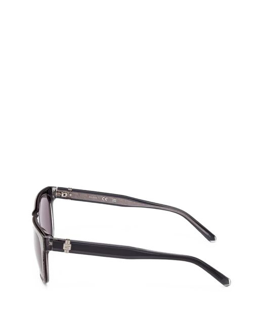 GUESS EYEWEAR Purple Square-Frame Logo-Print Sunglasses