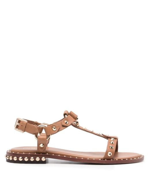 Ash Brown Patsy Leather Sandals