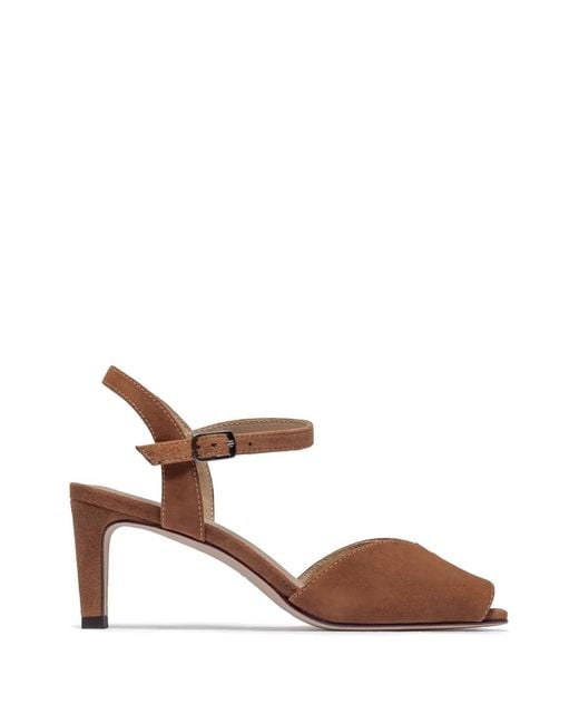 Bernardo Brown Hartley Buckle-Fastening Open-Toe Sandals