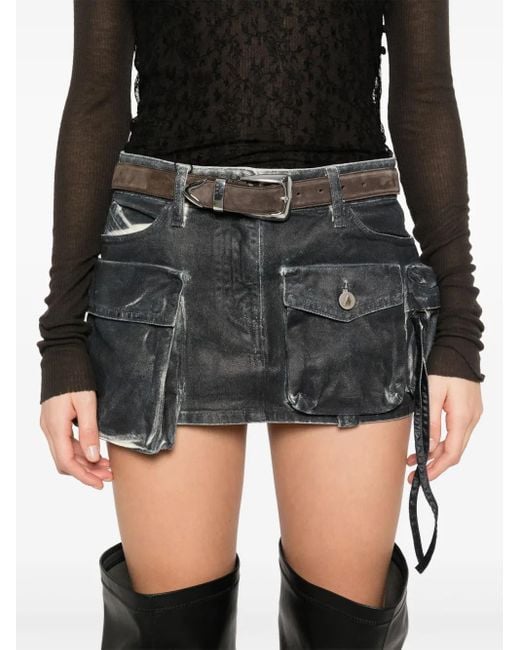 The Attico Black Fay Minirock