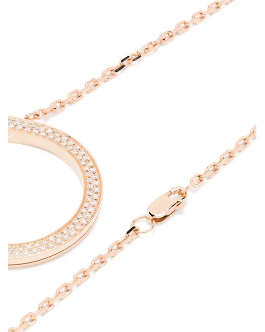 Repossi White 18Kt Rose Antifer Diamond Pendant Necklace
