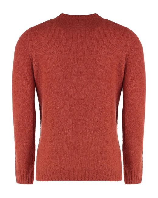 Moorer Red Pull À Col Rond for men