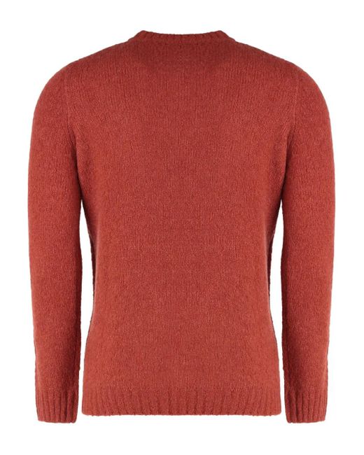 Moorer Red Pull À Col Rond for men