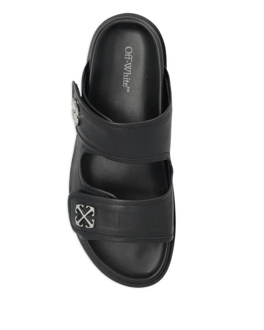 メンズ Off-White c/o Virgil Abloh ロゴ サンダル Black