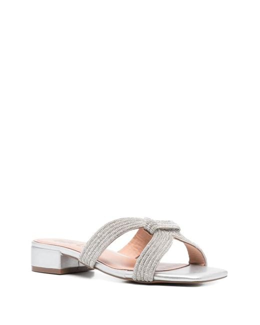 Bibi Lou White Sloan Flat Sandals
