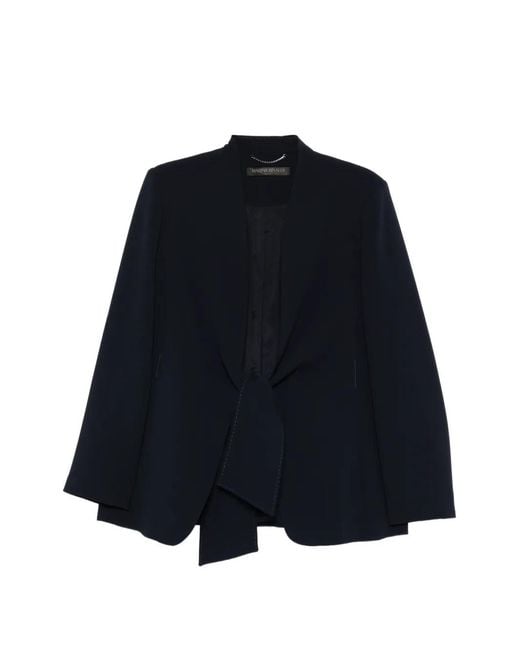 Marina Rinaldi Blue Knot-Detail Jacket