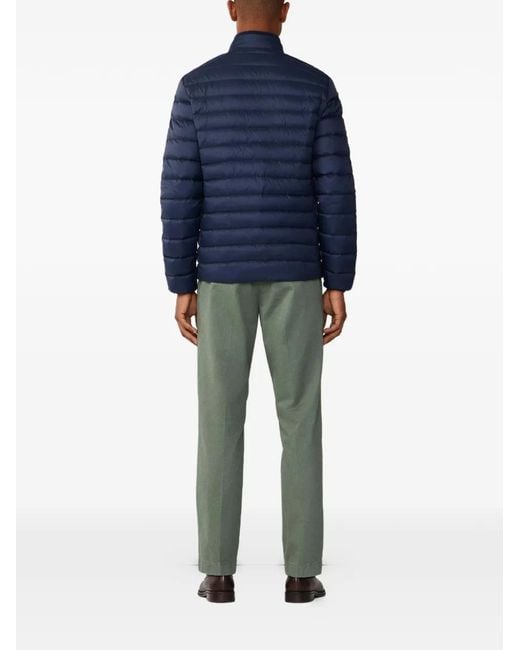 Hackett Blue Quilted-Down Jacket for men