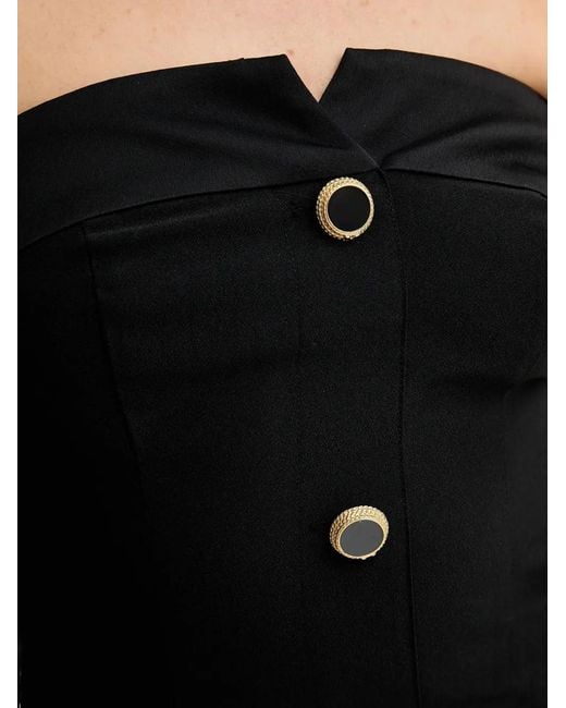 Marciano Black Schulterfreies Vittoria Minikleid