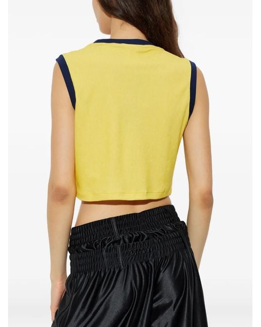 Adidas Yellow Heather Tank Top