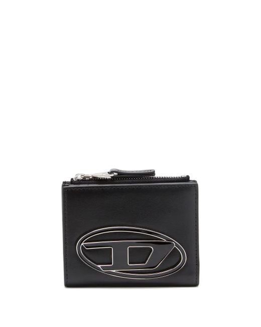 DIESEL Black Diesel Nylon Logo Plaque Wallet