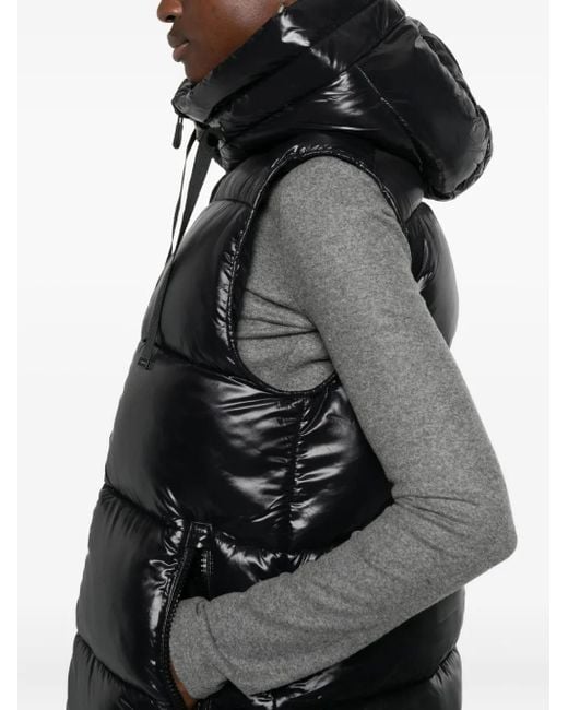 Save The Duck Black Hooded Zip-Up Jacket