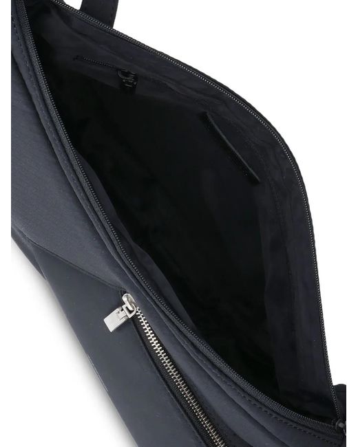 Adererror Black Logo-Print Shoulder Bag for men