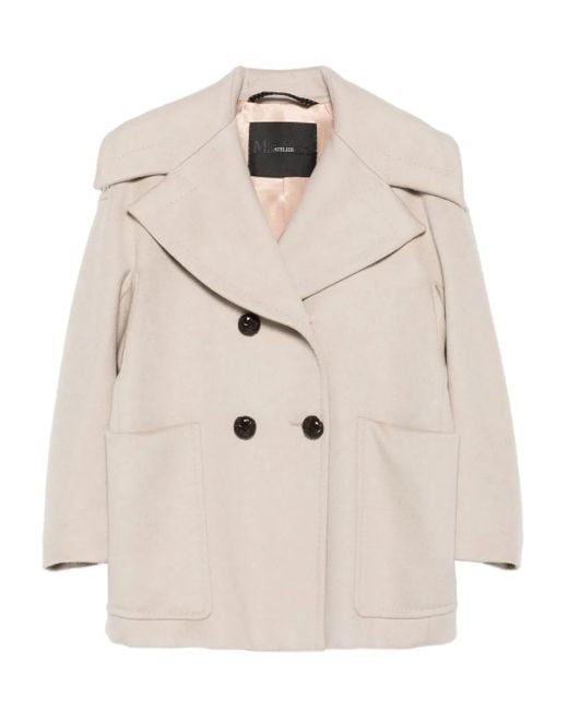 Max Mara Natural Cashmere Double-Breasted Jacket