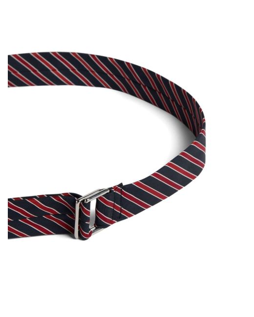 DSquared² Brown Striped Twill Belt for men