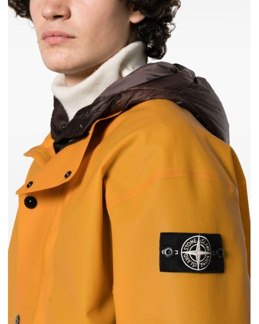 Stone Island Orange Jacket Clothing for men