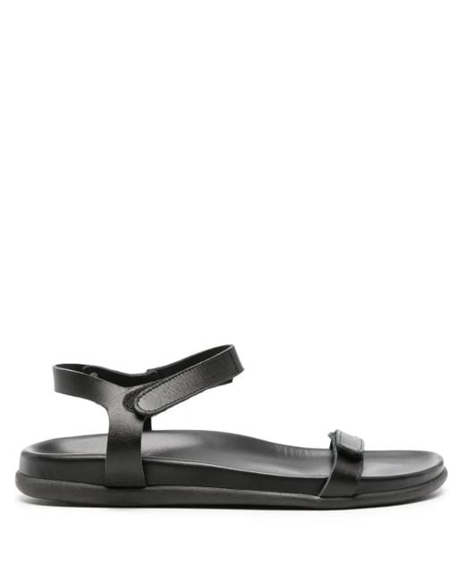 Ancient Greek Sandals White Poros Touch-Strap Leather Sandals