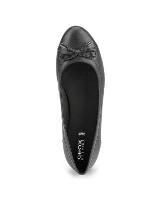 Geox White Charlene Bow-Detail Ballet Flats