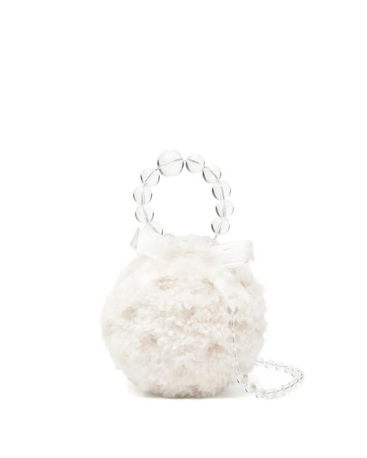 Rockfish White X Susan Fang Furry Bubble Mini Bag
