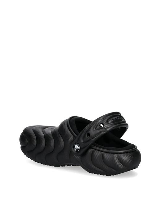CROCSTM Black Overpuff Clog Slippers