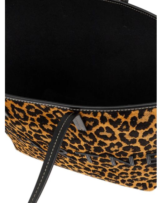 Stella McCartney Natural Chic Leopard Print Tote Handbag
