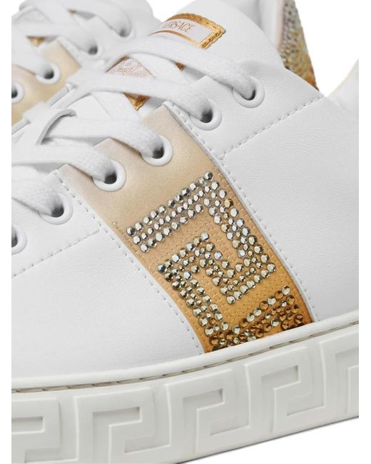 Baskets Crystal Greca Versace en coloris White