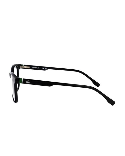 Lacoste Brille Mit Eckigem Gestell in Black für Herren